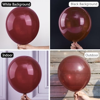 Foto 2 | Foto 2 | Globos Partywoo, Retro, Rojos, 50 Unidades, 30 Cm, Color Burdeos, Para Decoración - Venta Internacional.