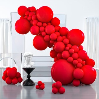 Foto 1 | Foto 1 | Globos Partywoo Red-y57, Rojo Mate, 127 Unidades, Para Guirnalda O Arco - Venta Internacional.