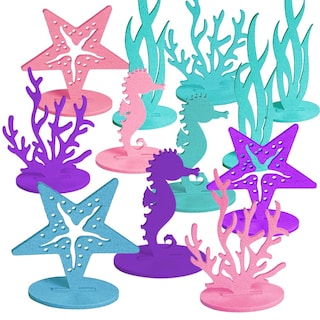 Foto 1 | Foto 1 | Centros De Mesa Artcreativity De Fieltro Con Forma De Sirena, 24 Unidades - Venta Internacional.