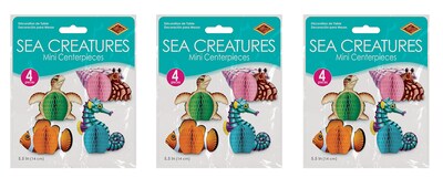 Foto 2 | Foto 2 | Decoraciones Para Fiestas Beistle Sea Creatures Honeycomb (paquete De 3) - Venta Internacional.