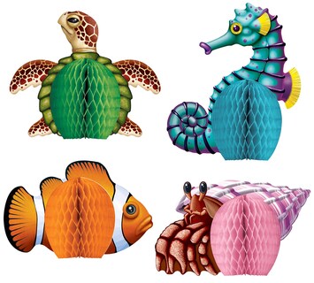 Foto 4 | Foto 4 | Decoraciones Para Fiestas Beistle Sea Creatures Honeycomb (paquete De 3) - Venta Internacional.