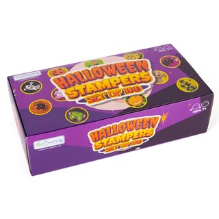 Foto 7 | Foto 7 | Set De Sellos Artcreativity Halloween Para Niños Con 100 Sellos - Venta Internacional.