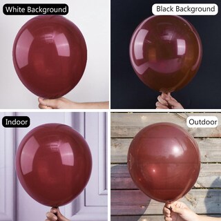 Foto 3 | Foto 3 | Globos Partywoo Burgundy, 140 Unidades, Color Rojo Vino, Diferentes Tamaños - Venta Internacional.