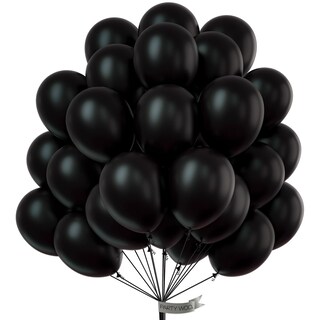 Foto 1 | Foto 1 | Globos Partywoo, 100 Unidades, 30 Cm, Látex Negro Mate - Venta Internacional.