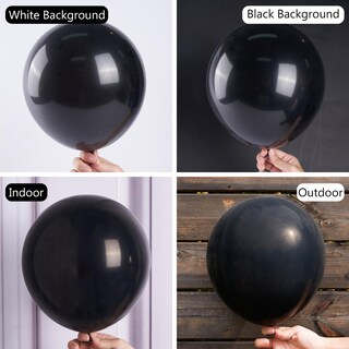 Foto 2 | Foto 2 | Globos Partywoo, 100 Unidades, 30 Cm, Látex Negro Mate - Venta Internacional.