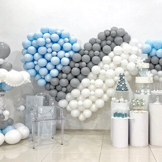 Foto 4 | Foto 4 | Kit De Globos Rubfac De Látex Gris 129 Unidades Con Diferentes Tamaños - Venta Internacional.