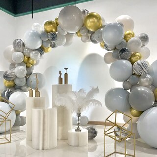Foto 5 | Foto 5 | Kit De Globos Rubfac De Látex Gris 129 Unidades Con Diferentes Tamaños - Venta Internacional.