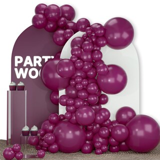 Foto 1 | Foto 1 | Globos Partywoo, Color Morado Ciruela, 142 Unidades, Diferentes Tamaños - Venta Internacional.
