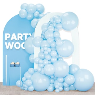 Foto 1 | Foto 1 | Balloon Partywoo, Color Azul Pastel, 120 Unidades, Diferentes Tamaños - Venta Internacional.