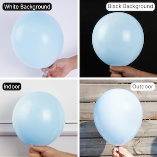 Foto 3 | Foto 3 | Balloon Partywoo, Color Azul Pastel, 120 Unidades, Diferentes Tamaños - Venta Internacional.