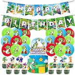 Set 18 Globos Videojuego Yoshi Super Mario Fiesta Y Decoración