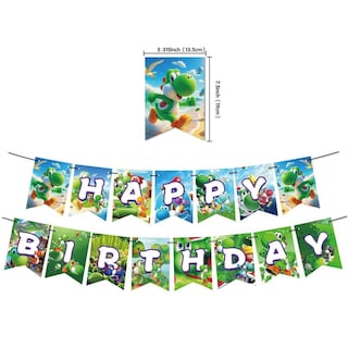 Foto 2 | Foto 2 | Set 18 Globos Videojuego Yoshi Super Mario Fiesta Y Decoración