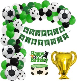 Foto 1 | Foto 1 | Set 80 Globos Látex Futbol Soccer Letrero Fiesta Y Decoración