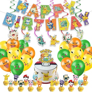 Foto 1 | Foto 1 | Set 18 Globos Anime Pokemon Celebi Fiesta Y Decoración