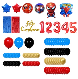 Foto 1 | Foto 1 | Xtellar Set De Decoración Para Cumpleaños Con Temática De Spiderman - Conjunto Premium De 117 Piezas