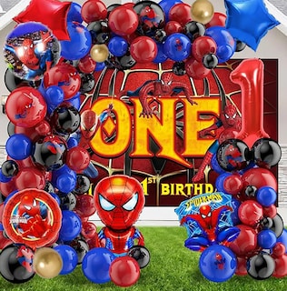 Foto 3 | Foto 3 | Xtellar Set De Decoración Para Cumpleaños Con Temática De Spiderman - Conjunto Premium De 117 Piezas
