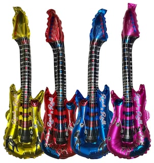 Foto 1 | Foto 1 | Set De 10 Guitarras Inflables Metálicas De Alta Calidad Xtellar