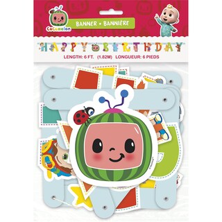 Foto 1 | Foto 1 | Banner Unique Cocomelon Happy Birthday Grande Articulado - Venta Internacional.