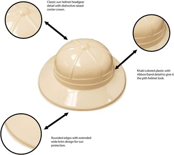 Foto 3 | Foto 3 | Gorro De Fiesta Super Z Outlet Safari De Plástico Con Temática De Jungla Para Niños - Venta Internacional.