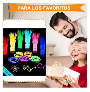 Foto 4 | Foto 4 | Pulseras Neon Cyalume Luminosas Multicolor 212 Piezas