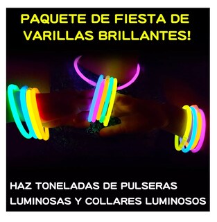 Foto 5 | Foto 5 | Pulseras Neon Cyalume Luminosas Multicolor 212 Piezas