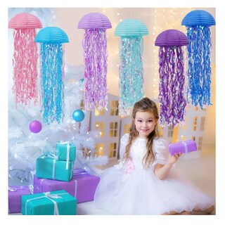 Foto 4 | Foto 4 | 6pcs Fiesta En El Océano Con Farolillos De Papel De Medusas Belug Colores