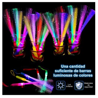 Foto 5 | Foto 5 | 25pcs Varitas De Fibra Óptica Luz Led Para Eventos Fiesta Belug Colores