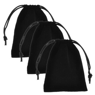 Foto 2 | Foto 2 | Bolsas de Terciopelo para Joyería Ventdepot Mxmvb-003 3 piezas Negras