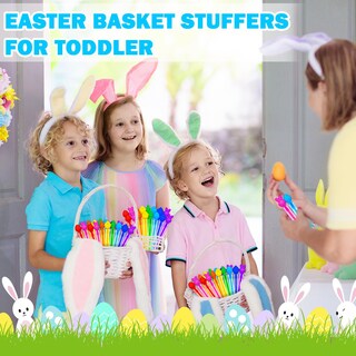 Foto 3 | Foto 3 | Paquete De 32 Bolsas De Regalos Para Niños Con Forma De Cesta De Pascua - Venta Internacional.