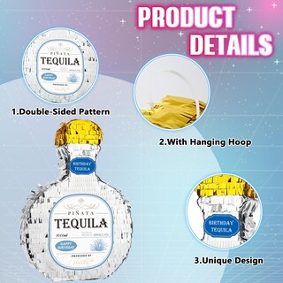 Foto 4 | Foto 4 | Botella De Tequila Para Piñata Wernnsai Silver Patron, 30 Cm - Venta Internacional.