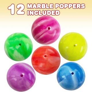 Foto 2 | Foto 2 | Rubber Poppers Artcreativity Marble Para Niños, Paquete De 12 - Venta Internacional.