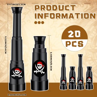 Foto 2 | Foto 2 | Toy Telescope Charniol Para Fiestas Piratas De Halloween, 20 Unidades - Venta Internacional.