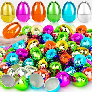 Foto 1 | Foto 1 | Huevos De Pascua Turnmeon, 48 Unidades, 8 Cm, Color Dorado Metalizado, Plástico - Venta Internacional.