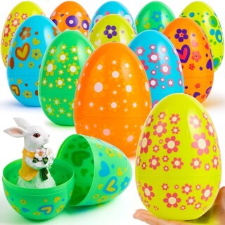 Foto 1 | Foto 1 | Huevos De Pascua De Plástico Joyin Jumbo De 7 Pulgadas, 6 Colores, 12 Unidades - Venta Internacional.