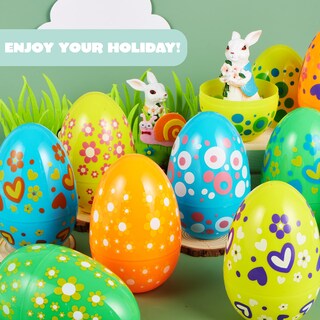 Foto 4 | Foto 4 | Huevos De Pascua De Plástico Joyin Jumbo De 7 Pulgadas, 6 Colores, 12 Unidades - Venta Internacional.