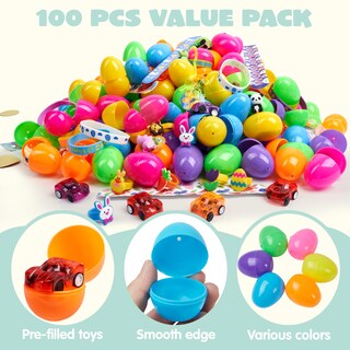 Foto 3 | Foto 3 | Huevos De Pascua Precargados Joyin, 100 Unidades Con Varios Juguetes Y Pegatinas - Venta Internacional.