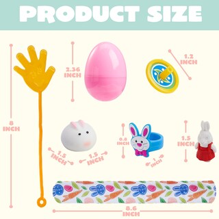 Foto 5 | Foto 5 | Huevos De Pascua Precargados Joyin, 60 Unidades, Con Varios Juguetes - Venta Internacional.