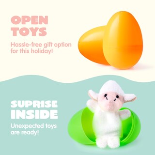 Foto 4 | Foto 4 | Huevos De Pascua Rellenos Con Marionetas De Animales, 36 Unidades Para Niños - Venta Internacional.