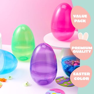 Foto 3 | Foto 3 | Huevos De Pascua De Plástico Joyin Jumbo De 7 Pulgadas, 6 Colores, 12 Unidades - Venta Internacional.
