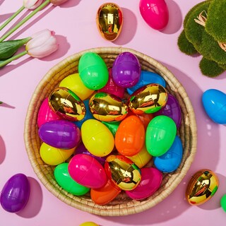 Foto 6 | Foto 6 | Huevos De Pascua Joyin, 300 Unidades, De Plástico, Coloridos, Con 6 Huevos Dorados - Venta Internacional.