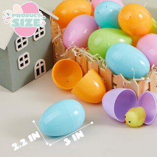 Foto 6 | Foto 6 | Huevos De Pascua Joyin, 25 Unidades, Cáscaras Grandes De Plástico Pastel De 8 Cm - Venta Internacional.