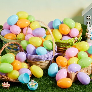 Foto 7 | Foto 7 | Huevos De Pascua Joyin, 25 Unidades, Cáscaras Grandes De Plástico Pastel De 8 Cm - Venta Internacional.