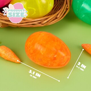 Foto 5 | Foto 5 | Huevos De Pascua De Plástico Joyin Con Arcoíris Iridiscente De 8 Cm, 72 Unidades - Venta Internacional.