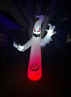 Foto 3 | Foto 3 | 2.5m Inflables De Halloween Led Fantasma De Llama Blanca