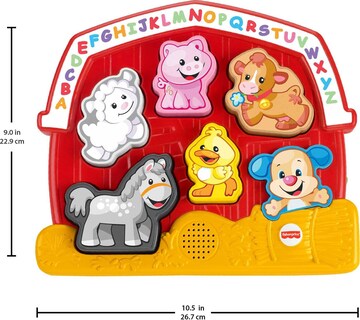 Foto 5 | Foto 5 | Juguete Clasificador de Formas Fisher-Price Laugh & Learn Farm - Venta Internacional