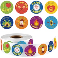 Pegatinas Geyoga «i Love Camp Travel» Para Niños, 1000 Unidades - Venta Internacional.