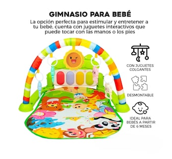 Foto 2 | Foto 2 | Gimnasio Acolchado Infantil Tapete Bebe Con Piano Musical