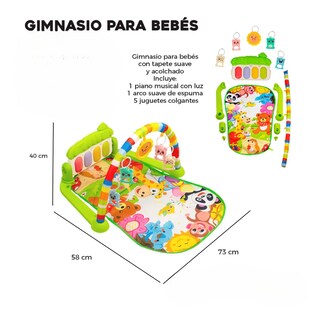 Foto 5 | Foto 5 | Gimnasio Acolchado Infantil Tapete Bebe Con Piano Musical