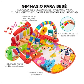 Foto 3 | Foto 3 | Gimnasio Lab.g Acolchado Bebe Con Piano Rojo