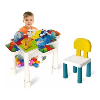 Foto 4 | Foto 4 | Mesa De Actividades Para Lego Con 75 Bloques De Construcción Incluidos Eo Safe Imports Esi-21190 Multicolor